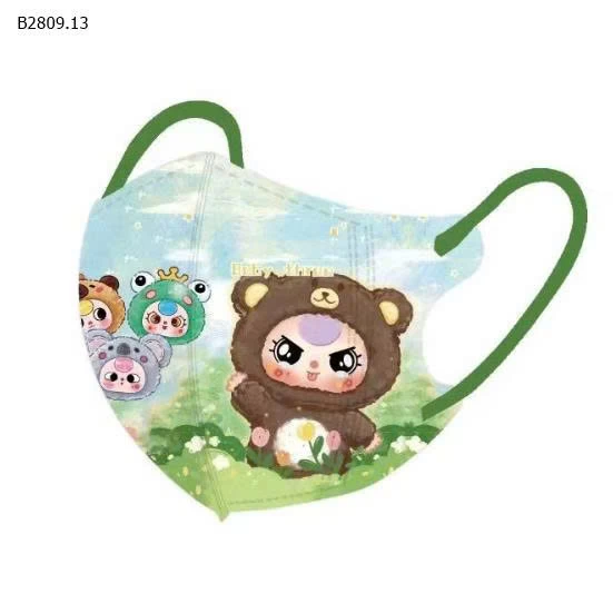 SET 60c KHẨU TRANG BABY THREE VA CAPYBARA CHO BÉ mix màu -Giá sỉ 58k/1 set 60c mix hình hoặc 1 mẫu