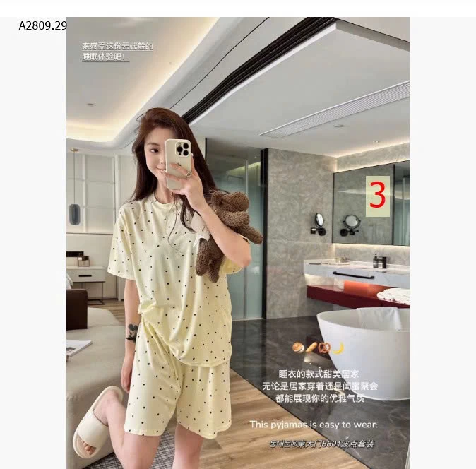 Set đồ chấm bi xinh xinh - sỉ 146k