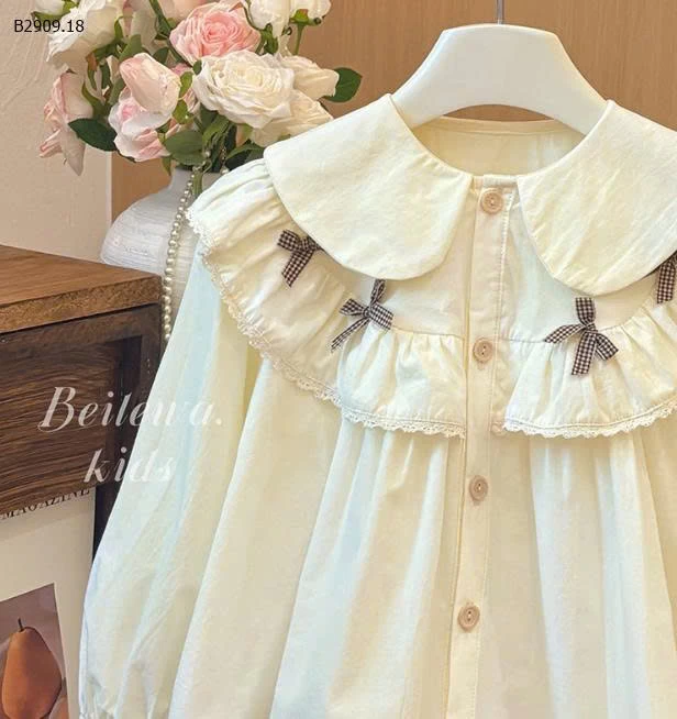 Áo sơ mi bé gái  – xinh như công chúa -Giá sỉ 112k/c