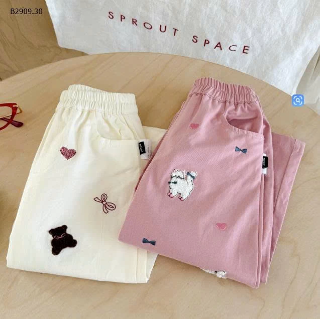 QUẦN  BG Họa tiết thêu nổi bật, chuẩn gu công chúa nhí-Giá sỉ 115k