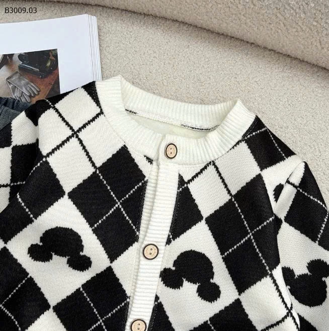 ÁO KHOÁC LEN BÉ GÁI -Giá sỉ 80-110 : 69k  120-150 : 77k