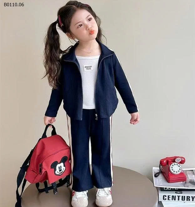  SET NỈ THAN SỌC ĐỎ BG -Giá sỉ 150k