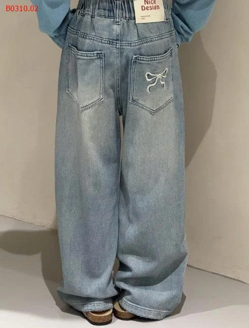 QUẦN JEANS NƠ BÉ GÁI-Giá sỉ 158k
