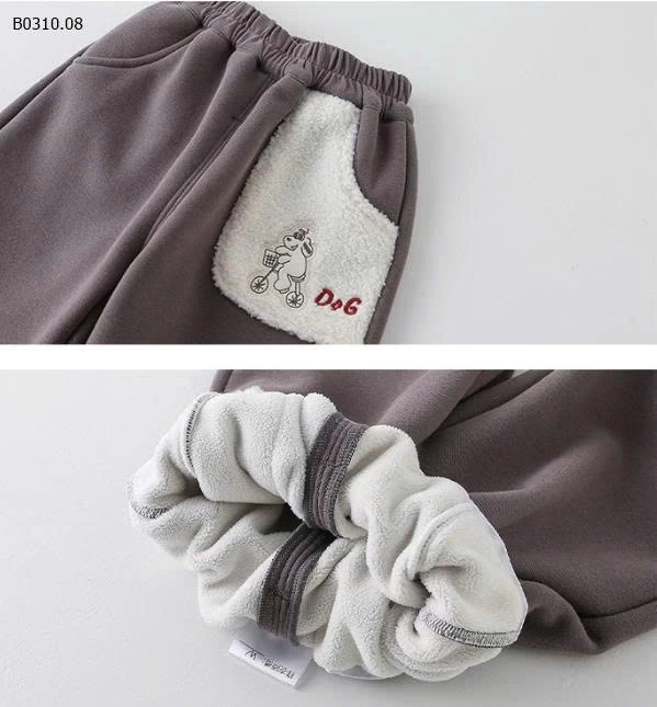 Bộ đồ nhung dày dặn cho bé vải nỉ - sỉ 275k