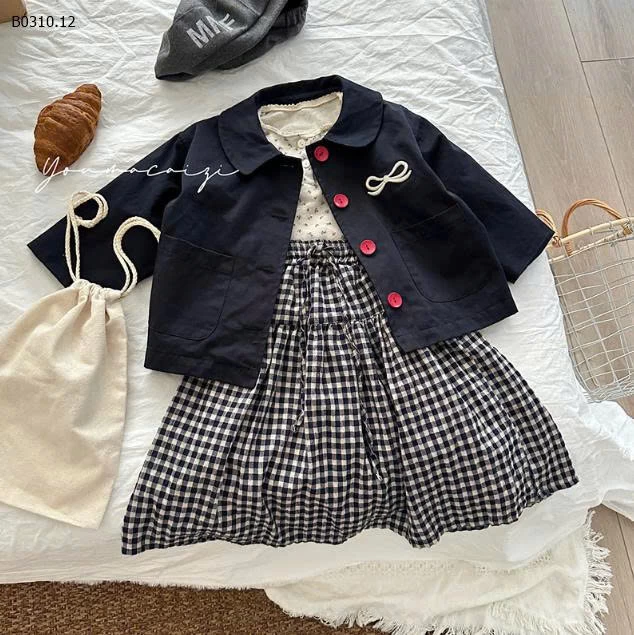 CHÂN VÁY VINTAGE DÁNG DÀI BG- sỉ 138k