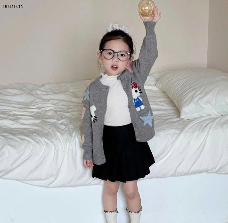 ÁO LEN CARDIGAN KITTY5-Giá sỉ 149k
