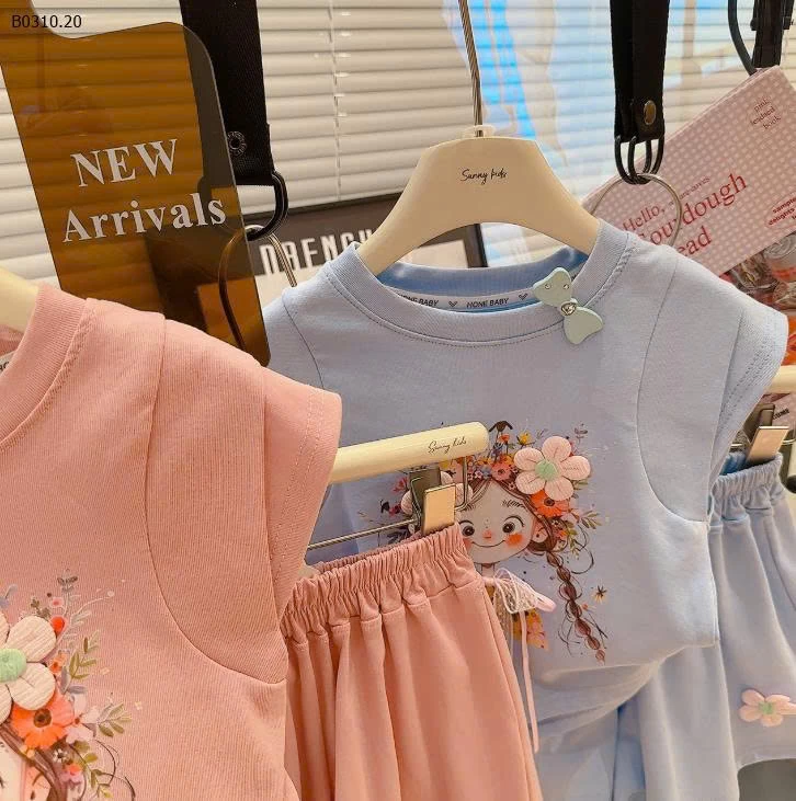   BỘ CỘC TAY  HÌNH CÔ GÁI  -Sỉ Sz 80-110: 95k Sz 120-150: 109k