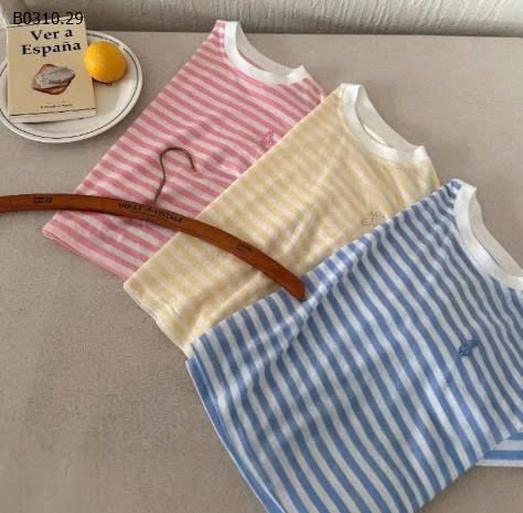 ÁO KẺ DÀI TAY  BÉ GÁI -Sỉ 109k