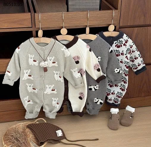 áo liền quần dệt kim quần áo trẻ em - sỉ 173K