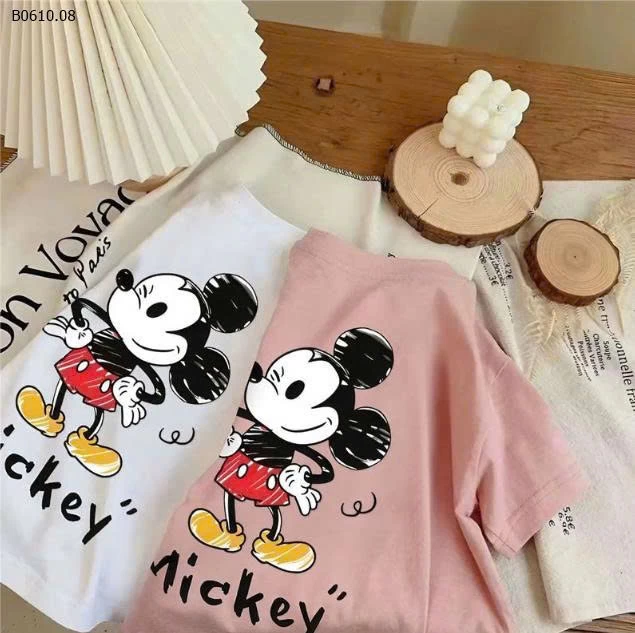 Áo thun in hình Mickey cho bé - sỉ 63k