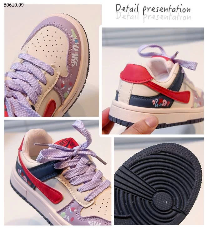 GIÀY THỂ THAO PHỐI MÀU CÁ TÍNH CHO BÉ-Giá sỉ 140k