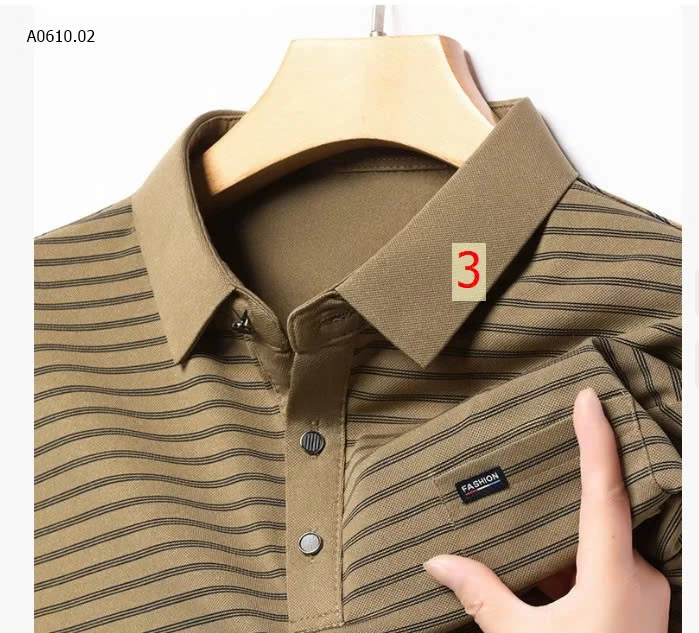 ÁO KẺ POLO NAM-Giá sỉ 136k
