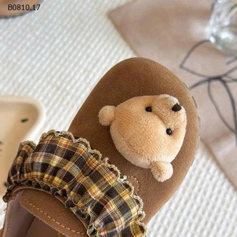 GIÀY GẤU PHỐI KẺ BG - Giá sỉ sz 23-25: 133k  sz 26-30: 139k  sz 31-34: 145k 