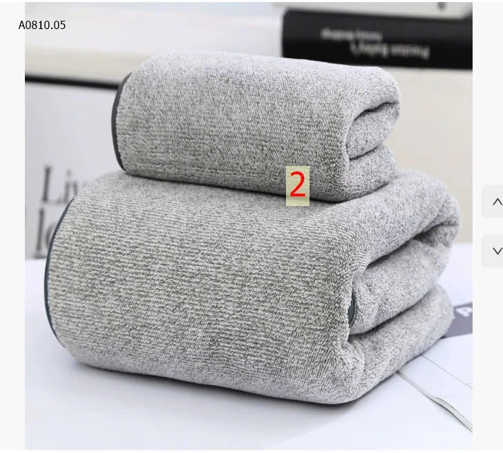 SET 2 KHĂN TẮM COTTON SIÊU THẤM CHUẨN NHẬT LOẠI CAO CẤP -Giá sỉ 98k/1 set 2c size to /1 màu