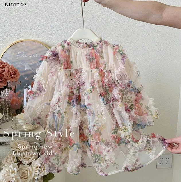 VÁY HOA 3D CHO BÉ  - sỉ 270k