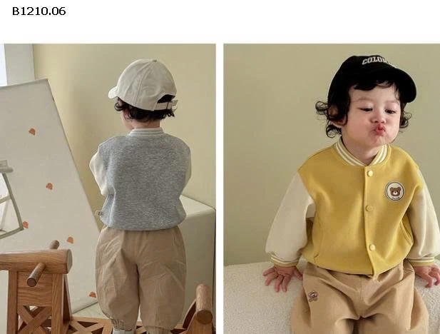 Áo khoác bóng chày thu đông cho bé- sỉ  145k/c 