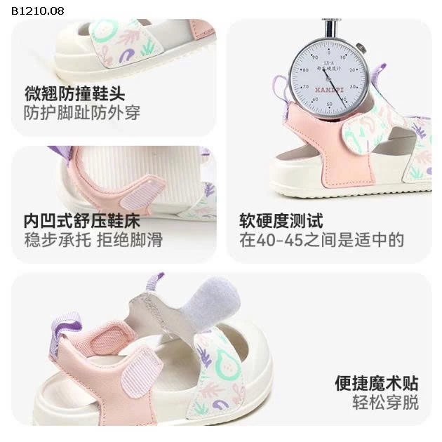 DÉP SANDAL BẢO VỆ MŨI CHÂN CHO BÉ HÃNG MARIO -Giá sỉ 132k