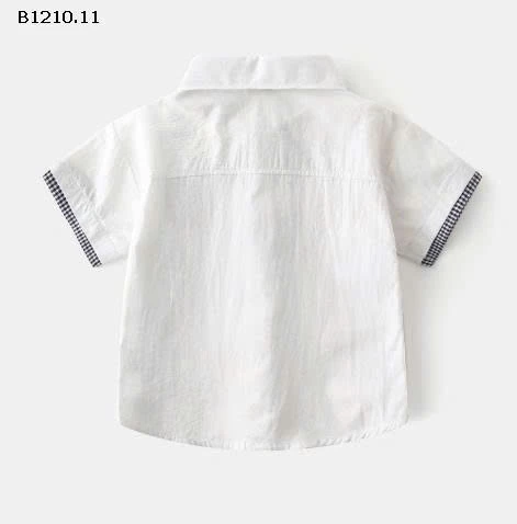 ÁO SƠ MI CỘC TAY CHO BÉ TRAI  - sỉ 103k