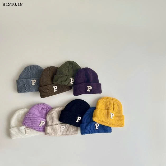 MŨ LEN CHỮ CHO BÉ  -Giá sỉ 72k/2c 