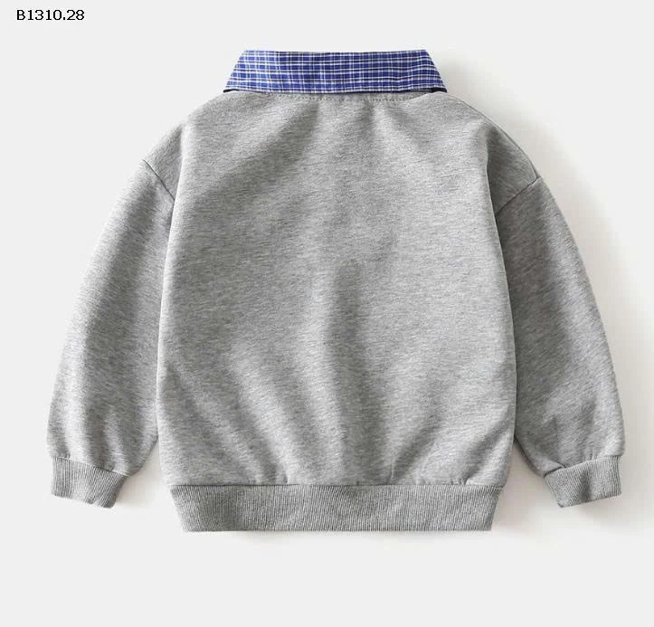 BỘ NỈ PHỐI CỔ KẺ BÉ TRAI WAPYPY-Giá sỉ 152k