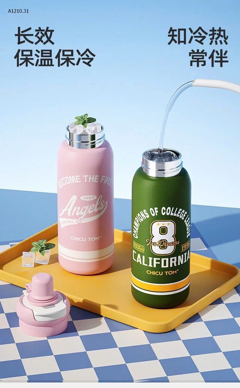 BÌNH GIỮ NHIỆT 24H CHICU TOM 620ml - sỉ 143k