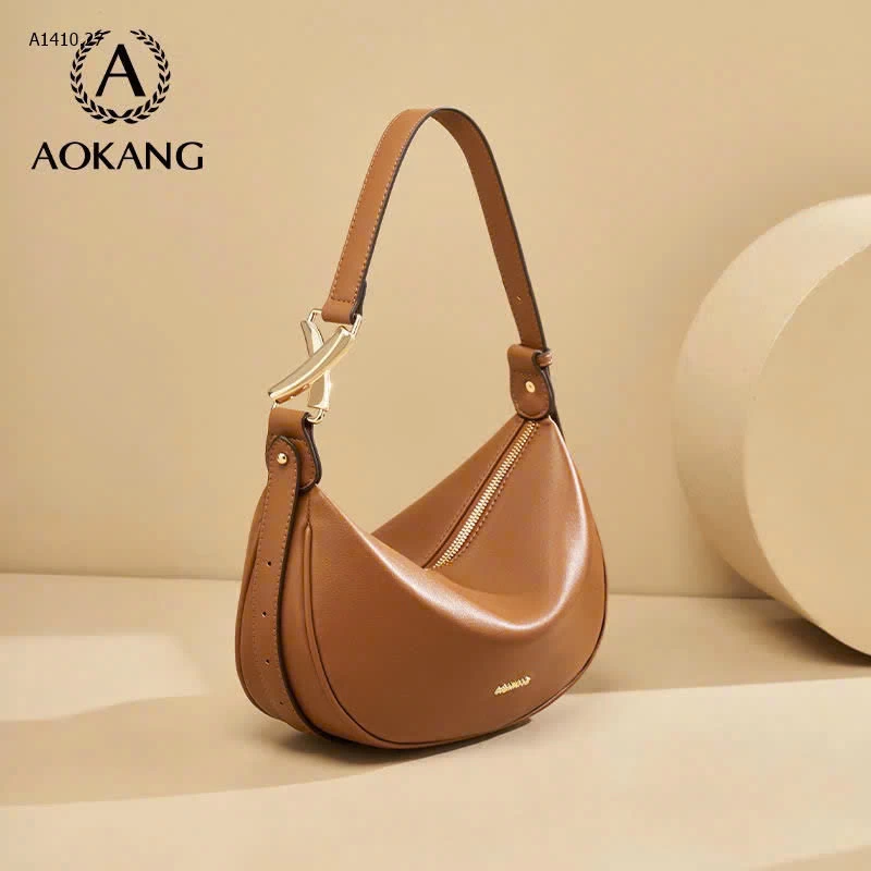 TÚI DA CAO CẤP AOKANG – DÁNG BÁN NGUYỆT SANG TRỌNG CHO NỮ - sỉ 380k