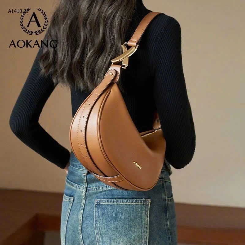 TÚI DA CAO CẤP AOKANG – DÁNG BÁN NGUYỆT SANG TRỌNG CHO NỮ - sỉ 380k