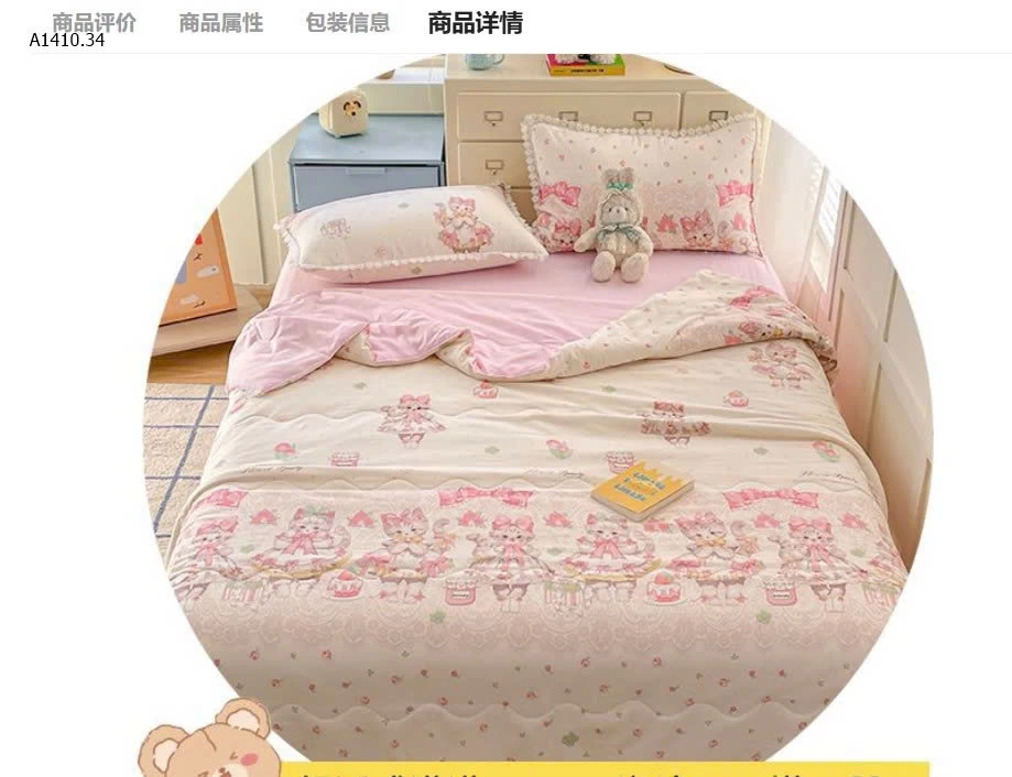 CHĂN HÈ MÁT HÌNH HOẠT HÌNH LOLITA CUTE- Giá sỉ 1.5*2m : 230k      2m*2m3: 250k