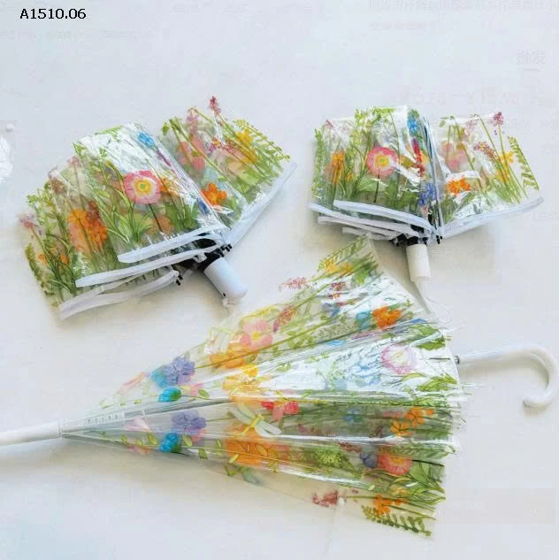 Ô TRONG HỌA TIẾT HOA  - Giá sỉ 1 ( dáng dài ) : 84k  2 ( tự động ) : 100k