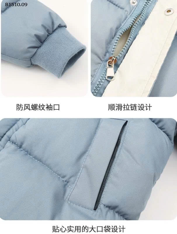 KHOÁC PHAO DÁNG DÀI BÉ-Giá sỉ 168k