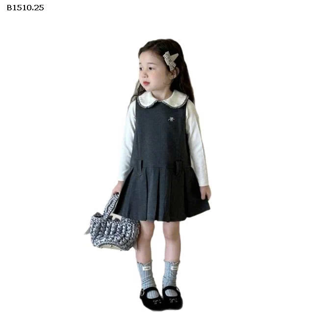 VÁY BÉ GÁI PHONG CÁCH VƯỜN TRƯỜNG-Giá sỉ 178k