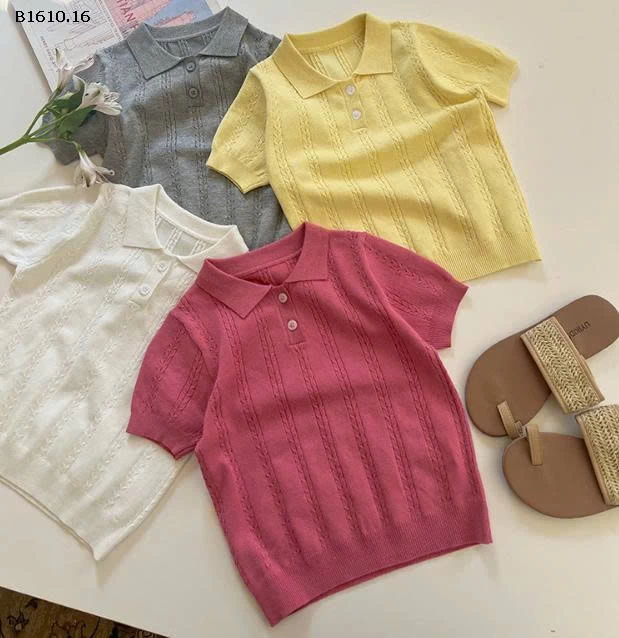 Áo polo len cộc tay ambb-Giá sỉ  size 90-150 :  125k size 160 : 139k