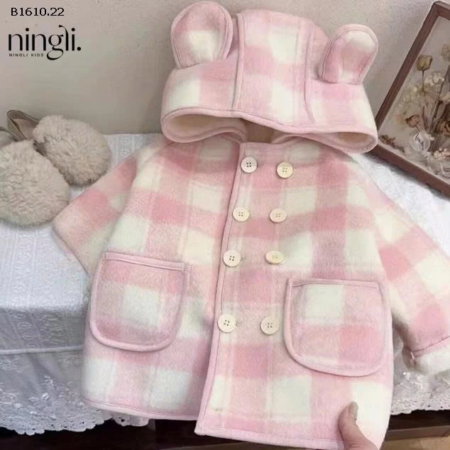 ÁO KHOÁC LÔNG HỒNG BG -Giá sỉ 205k