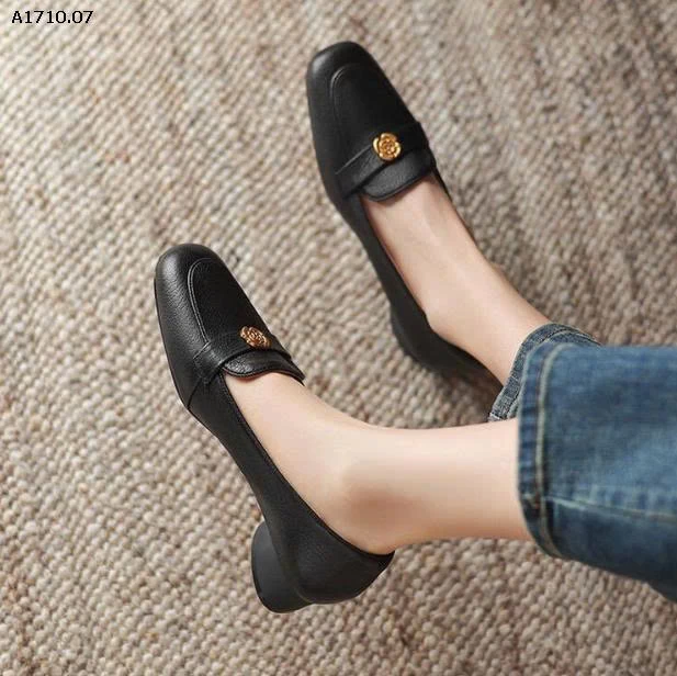 GIÀY LƯỜI MŨI VUÔNG ĐÍNH HOA TRÀ - sỉ 158k