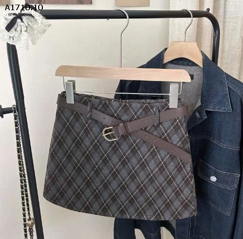 CHÂN VÁY KẺ CARO CHO NỮ - sỉ 180k