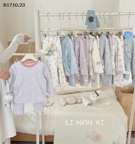 Bộ đồ ngủ in họa tiết hoạt hình nhà Linaxi 3- si 220k