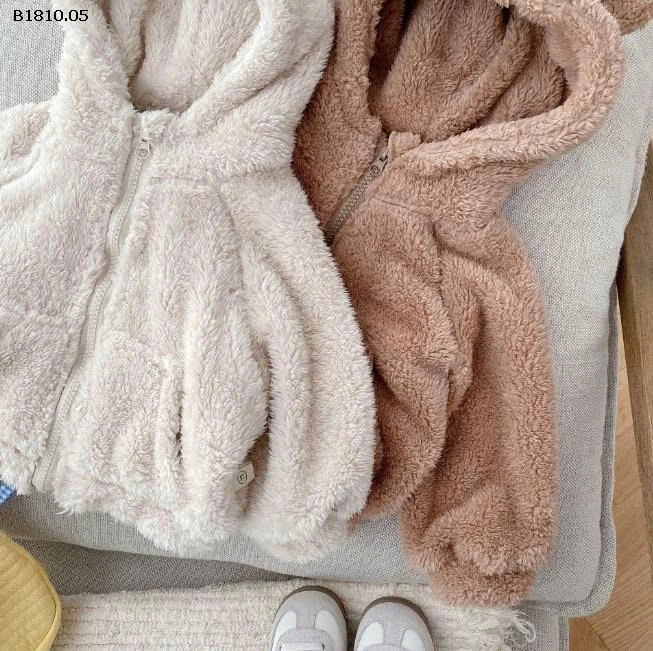 ÁO KHOÁC LÔNG CỪU CÓ MŨ CHO BÉ-Giá sỉ 149k