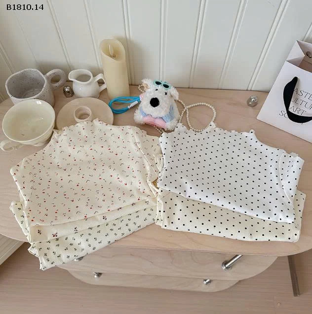 Áo sơ mi ren nơ viền tai gỗ màu trơn cho trẻ em loại A- sỉ giá 89k