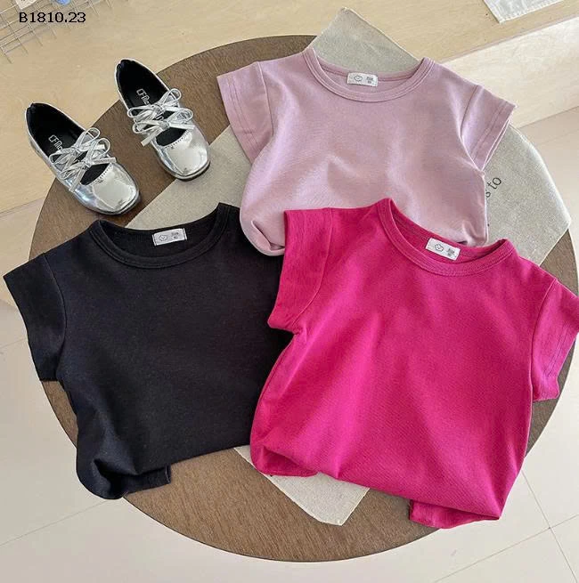 Áo thun Lyocell dáng ôm tay ngắn sát nách cho bé gái - sỉ giá 72k/chiếc