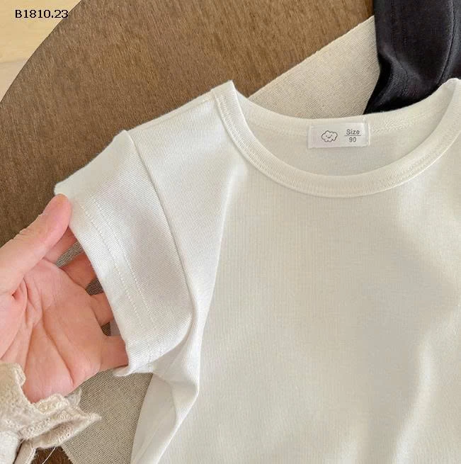 Áo thun Lyocell dáng ôm tay ngắn sát nách cho bé gái - sỉ giá 72k/chiếc