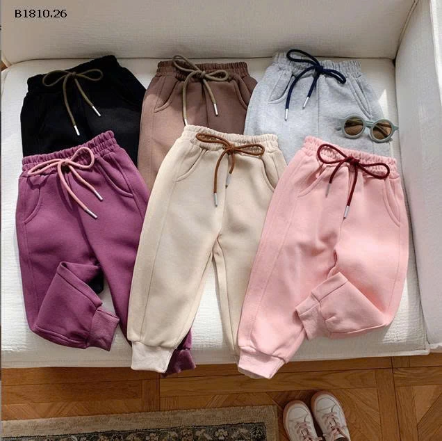 Quần dài thể thao bo ống cho bé  - sỉ giá 114k/chiếc