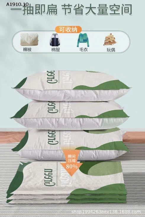 SET 6 TÚI HÚT CHÂN KHÔNG ĐỰNG CHĂN MÀN QUẦN ÁO KÈM BƠM - sỉ 160k/set 6 túi + bơm điện
