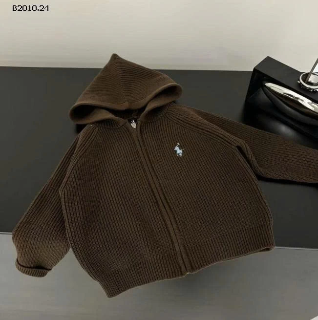 Áo khoác len có mũ thêu ngựa 4-Giá sỉ 136k