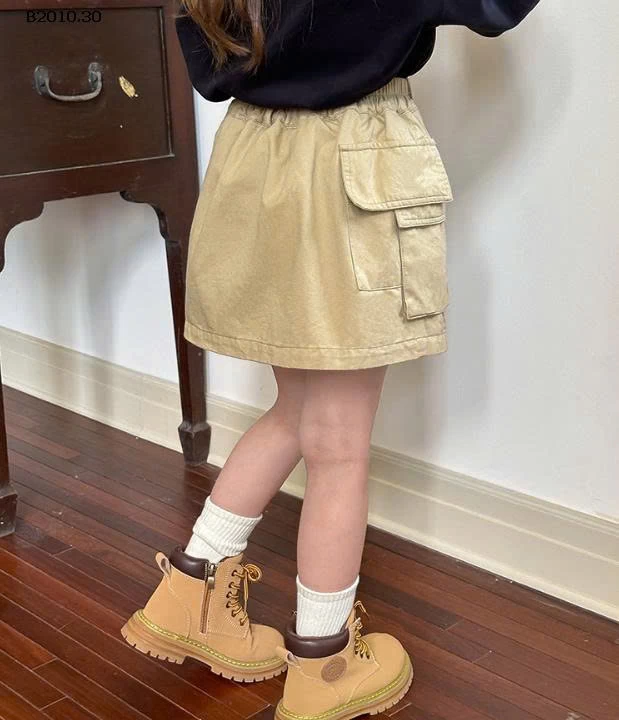 CHÂN VÁY KAKI VẠT CHÉO AMBB-Giá sỉ  size 90-150: 127k  size 160: 139k  size 170: 154k 