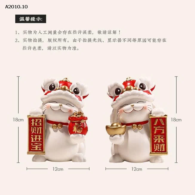 Mèo thần tài cầm vàng cầm bạc-Giá sỉ 380k/cặp