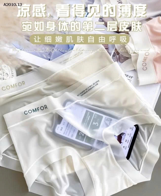 COMBO 10C QUẦN CHIP COMFORT BĂNG LỤA  CHO NỮ -sỉ 125k/1 set 10 chiếc mix màu