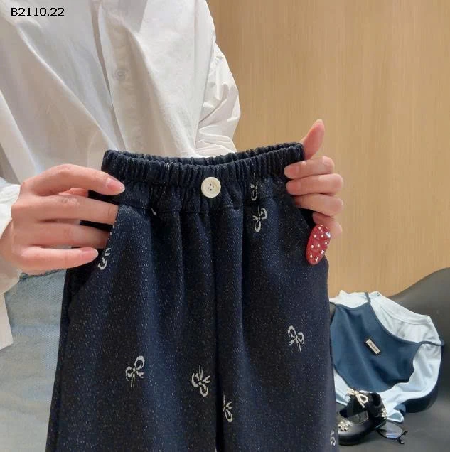 Quần ống rộng phối chân ren bg - Giá sỉ 90-120   88k 130-160   98k