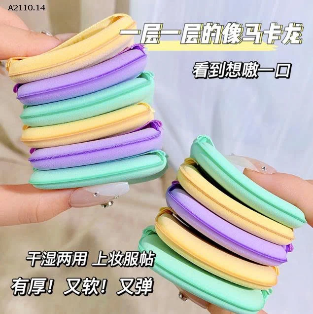 HỘP MÚT ĐÁNH NỀN MỀM MỊN 6 CÁI-Giá sỉ 55k/set 2 hộp cùng màu 