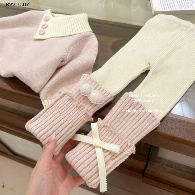 SÉT LEN HỒNG CỔ LỆCH MIX LEGGING - Giá sỉ áo 192k  quần 133k 