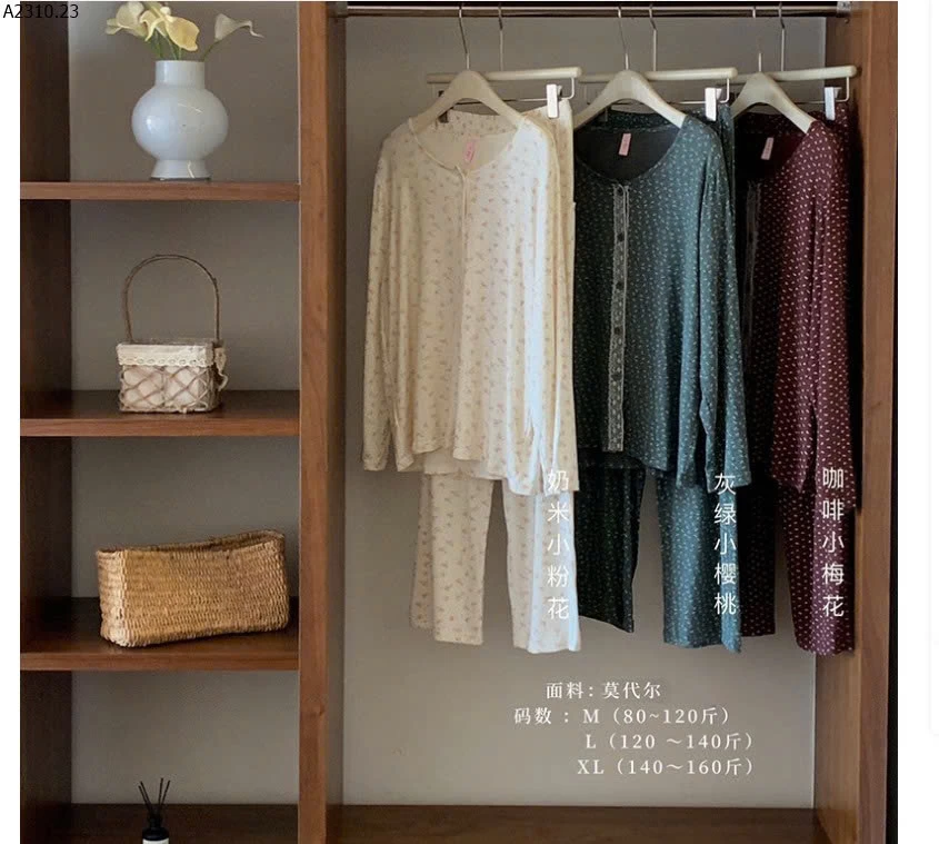 BỘ NGỦ HOA NHÍ CHO NỮ- sỉ 270k